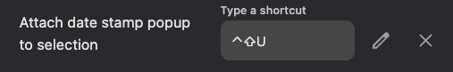 Example shortcut; choose your own.